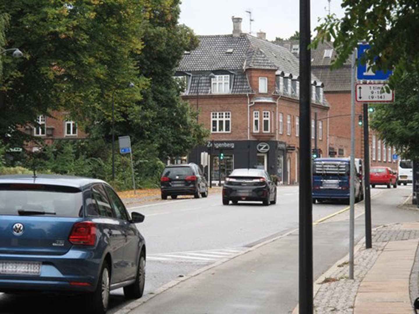 Eksempel på facader i Ordrup bydelscenter