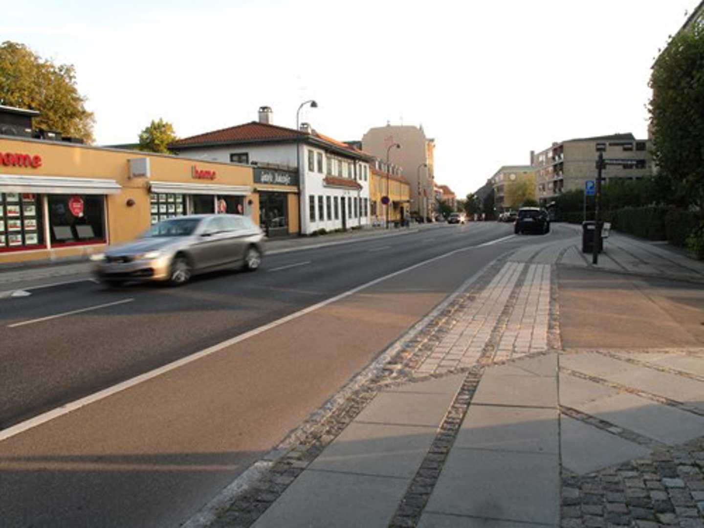 Eksempel på facader i Gentofte bydelscenter